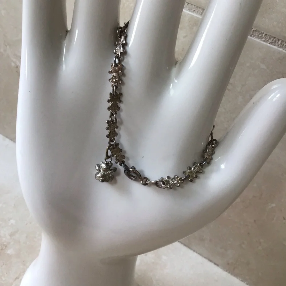 Girls Silver 925 Bear Design Link Bracelet - Picture 11 of 15